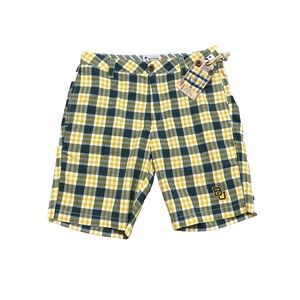 Baylor Bears Olde School Shorts Plaid Madras Green Yellow Men's Size 30